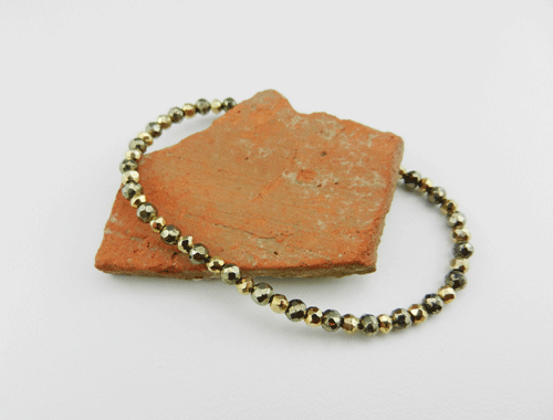 pyrite and gold, pyrite, gold coated pyrite, pyrite bracelet, gold coated pyrite bracelet, itty bitty beads, minimlist, bracelet, sterling silver lobster claw clasp, silver lobster claw clasp, Sharon Joy Designs, gold coated pyrite, pyrite and silver bracelet