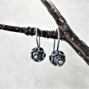 circles galore, bead earrings, silver earrings, sterling earrings, sleeper earrings, silver sleepers, tiny earrings, small earrings, small drop earrings, dangle earrings, everyday earrings, lightweight earrings, favorite earrings, artisan earrings, handmade earrings, handcrafted earrings, Zen earrings, minimalist earrings, modern earrings, Silver Echoes New Year’s gift, Valentine’s gift, Valentines gift, birthday gift, Mother’s Day gift, Mothers Day gift, anniversary gift, wedding gift, Christmas gift, Hanukah gift, Kwanza gift, gift for her, gifts for her, gift for wife bridesmaid gift, bridesmaid earrings, flower girl earrings, flower girl gift, wedding earrings, wedding jewelry, bridal earrings, bridal jewelry, mother of the bride earrings